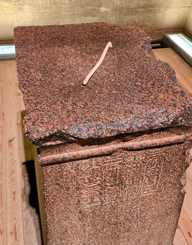 Scotch Wichmann wand on altar of Isis in Egypt