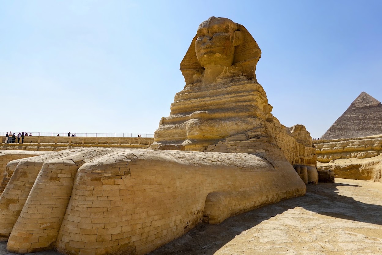 Scotch Wichmann visiting sphynx in Egypt